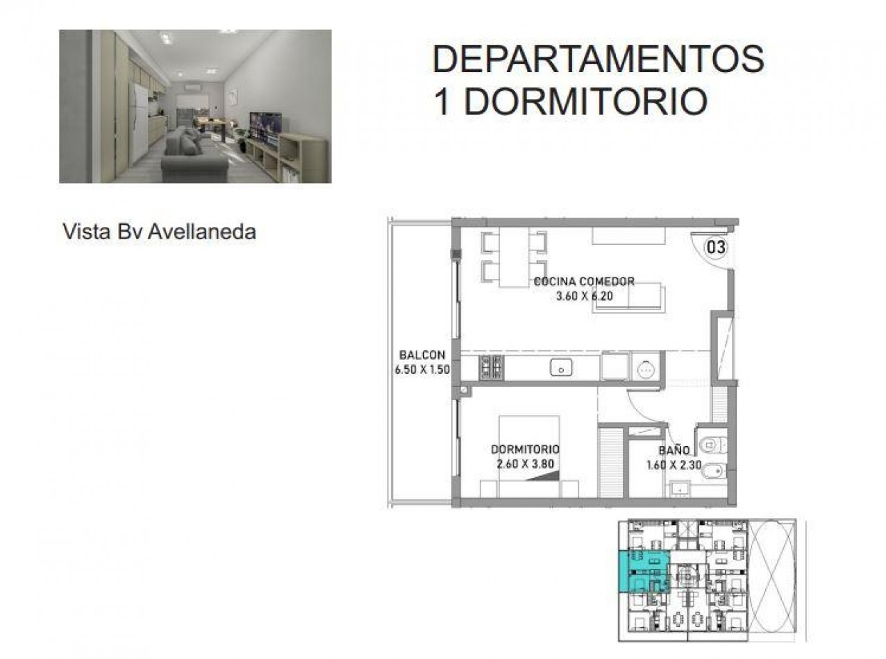 Monoambiente con Amenities Avellaneda 1300 20% de Entrega y Financiacion